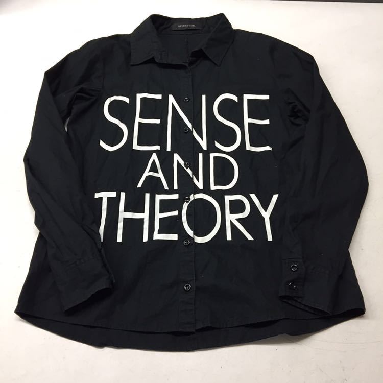 送料無料★SPIRALGIRL スパイラルガール★長袖シャツ ブラック 黒シャツ トップス★フリーサイズ#21105sat拍卖