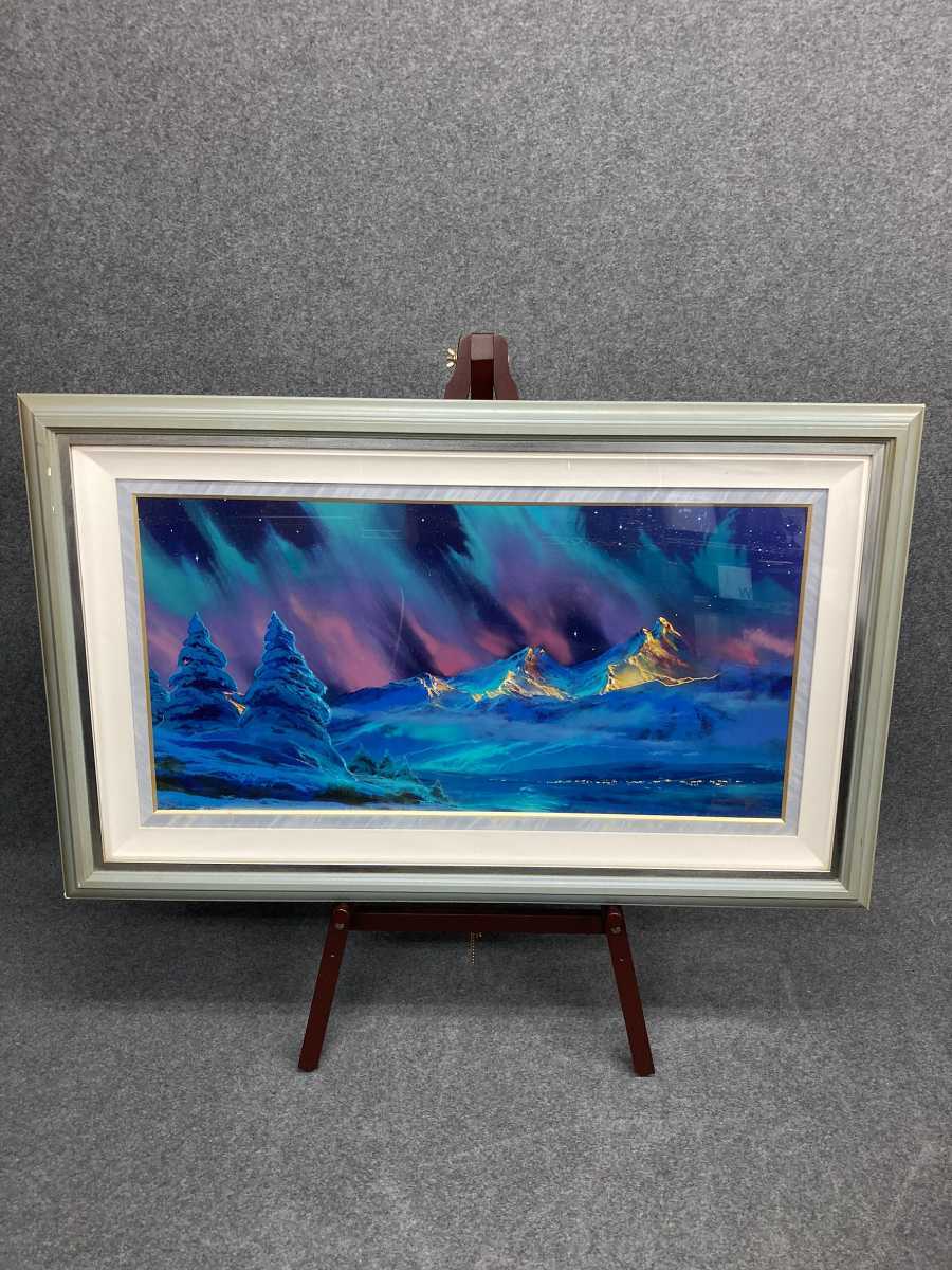 アートパネル 絵 イーゼル付き 幅1170 高さ720(イーゼル込み1090) 奥行き430 ※詳細不明拍卖