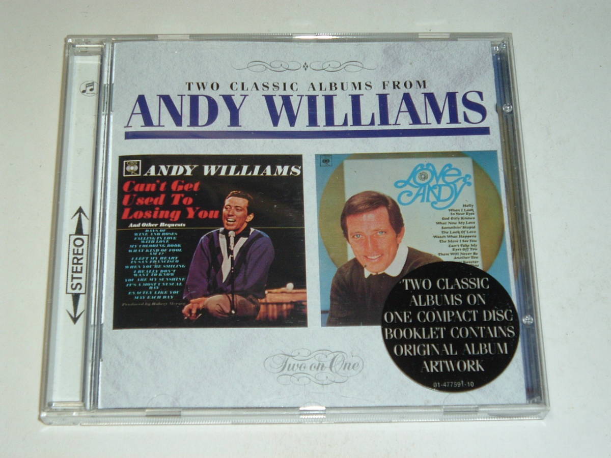 Niceヴォーカル2in1★ANDY WILLIAMS/CAN'T GET USED TO LOSING YOU(Days Of Wine And Roses)(63年)+LOVE ANDY(67年) Nick DeCaro Prd拍卖