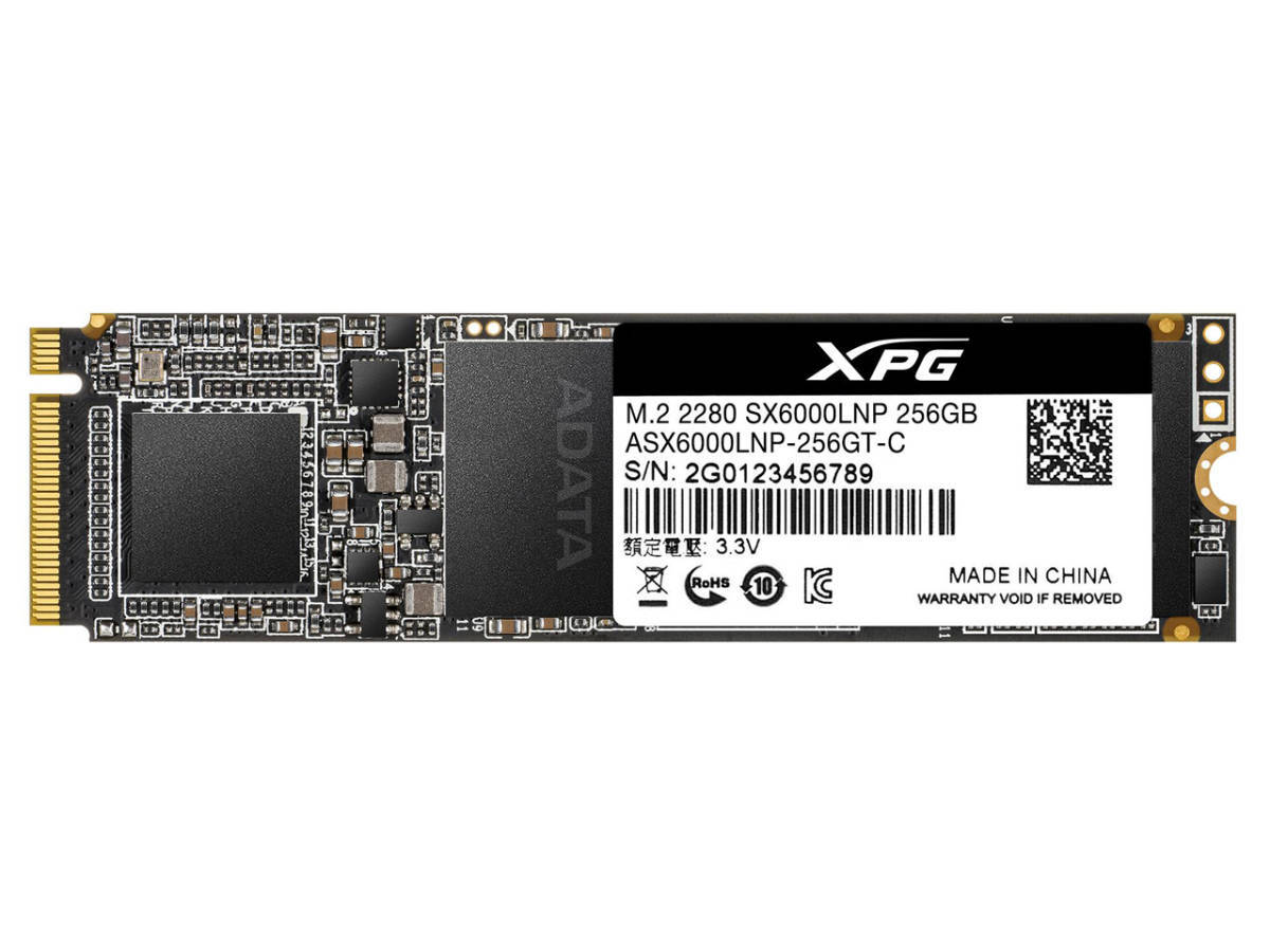 新品 ADATA ASX6000LNP-256GT-C SSD 256GB SX6000 Lite シリーズ M.2 拍卖