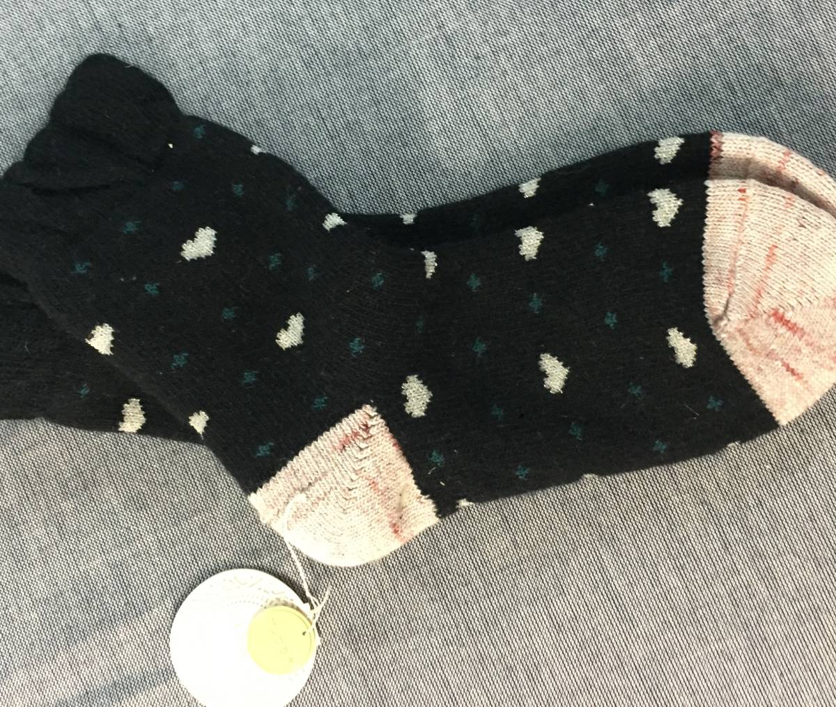 ※配送料無料※<タグ付き未使用品> EXHALE アンゴラ混 靴下 23-25㎝ <日本製> 冬物拍卖