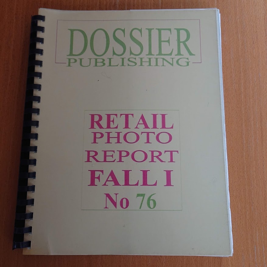 DOSSIER PUBLISHING RETAIL PHOTO REPORT No76 拍卖