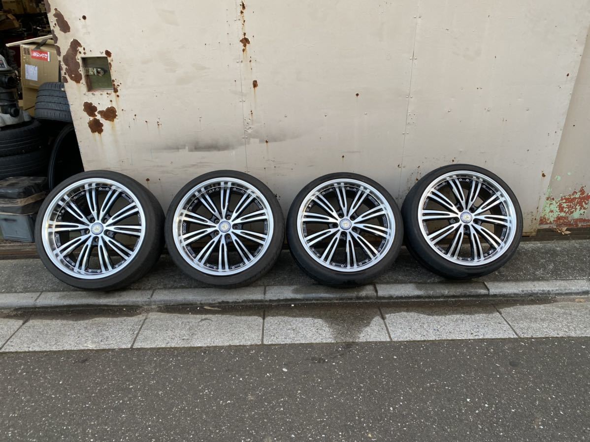 共豊 シュタイナーWX5 19インチ8J9J ベンツピッチ112 中古 ナイトブラック×ポリッシュ拍卖