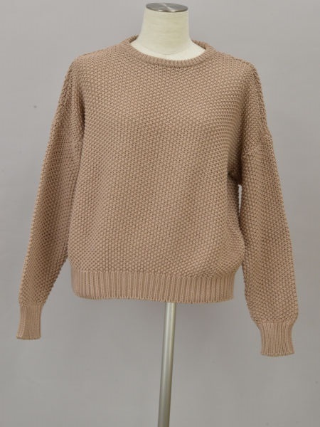 フォンデル VONDEL プルオーバーニットセーター コットン Sサイズ ブラウン レディース F-L6621拍卖