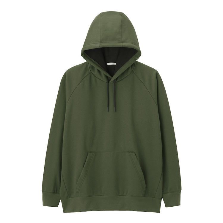 GU/ジーユー 大型店限定 メンズ ウィンドプルーフパーカー 防風 オリーブ S拍卖