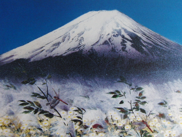 小谷津雅美、【霜月の頃】、希少な額装用画集より、新品額装付、状態良好、送料込み拍卖