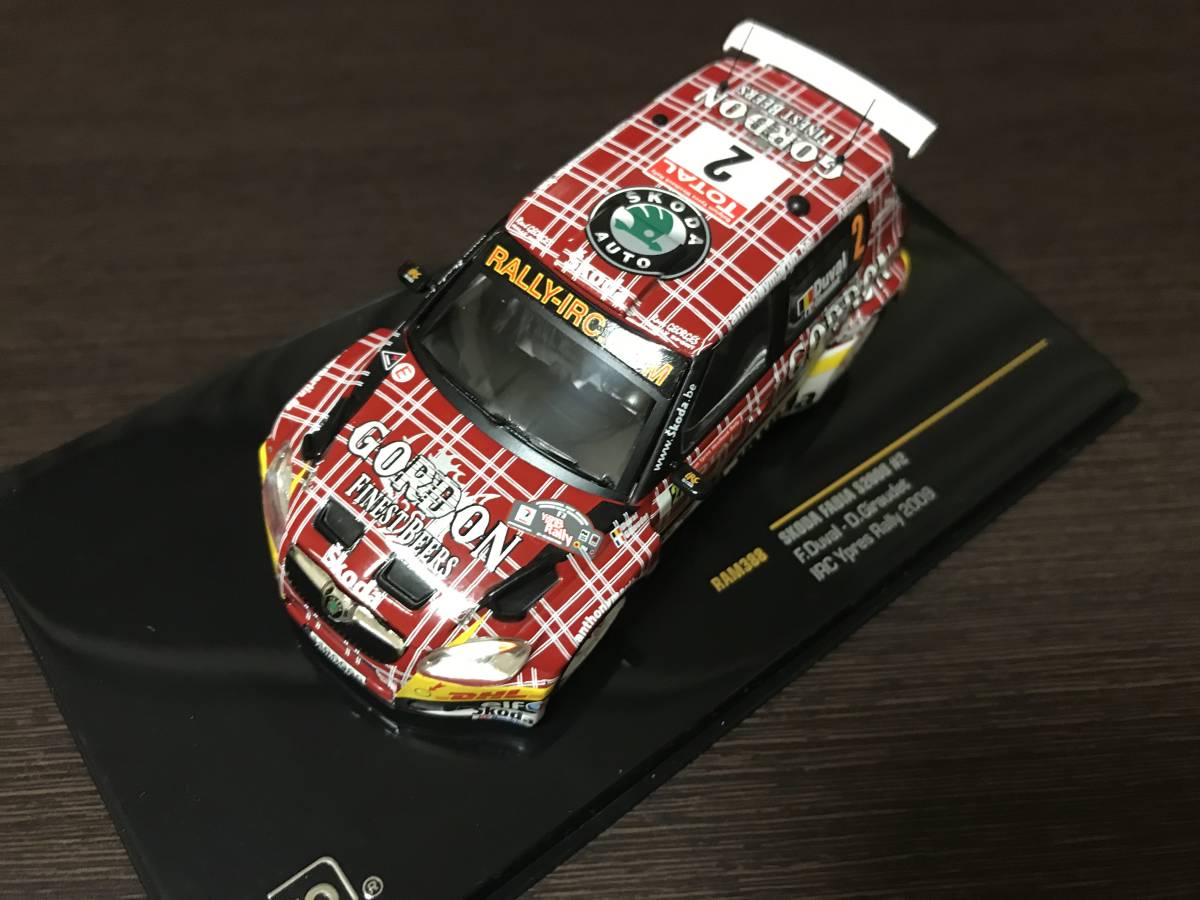 1/43 IXO シュコダ・ファビア S2000 #2 F.デュバル組 IRC ラリー・イーペル 2009拍卖