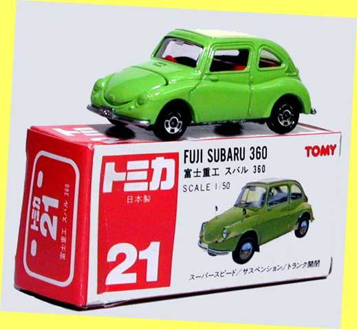 ▲▲トミカ赤箱-#021・富士重工 スバル360★赤箱トミカ★日本製★一次流通 新品未使用・超貴重レア・外箱圧迫被災少々拍卖