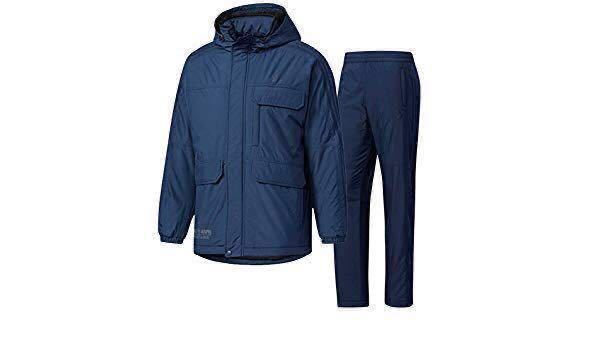 Sサイズ 新品 定価25289円 新品 アディダス 24/7 中綿 裏起毛 ウインドフルジップパーカー 上下セット Sサイズ 新品 ネイビー拍卖