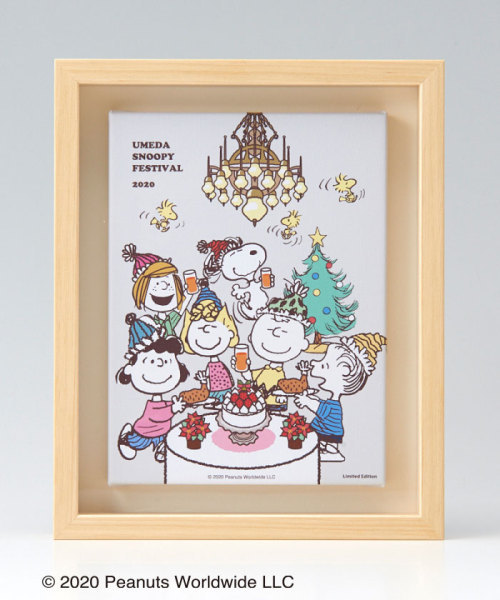 ★スヌーピー★阪急百貨店【うめだスヌーピーフェスティバル2020】限定★キャンバス額装★シャンデリアテーブル拍卖