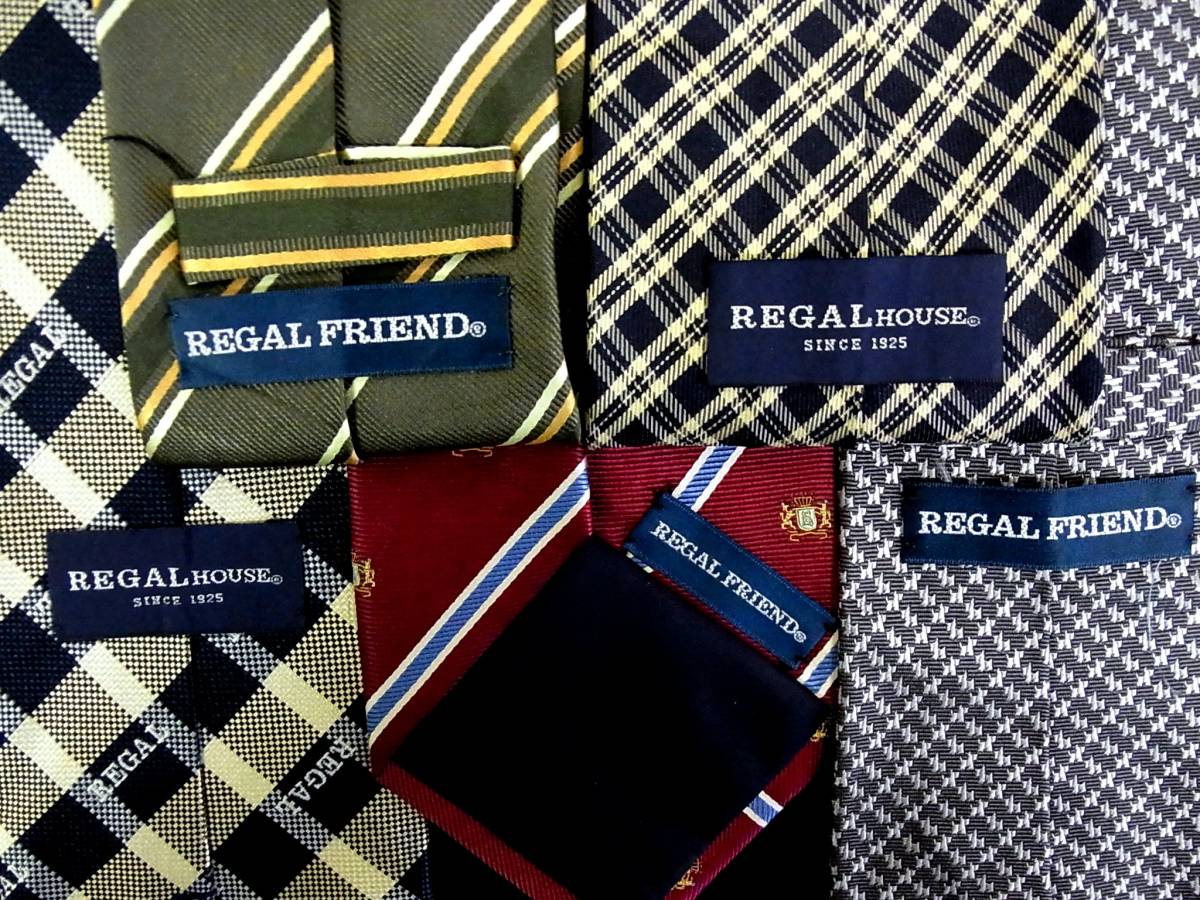 ■即決セール■J0404■ 5本セット全て・リーガル【REGAL】ネクタイ拍卖