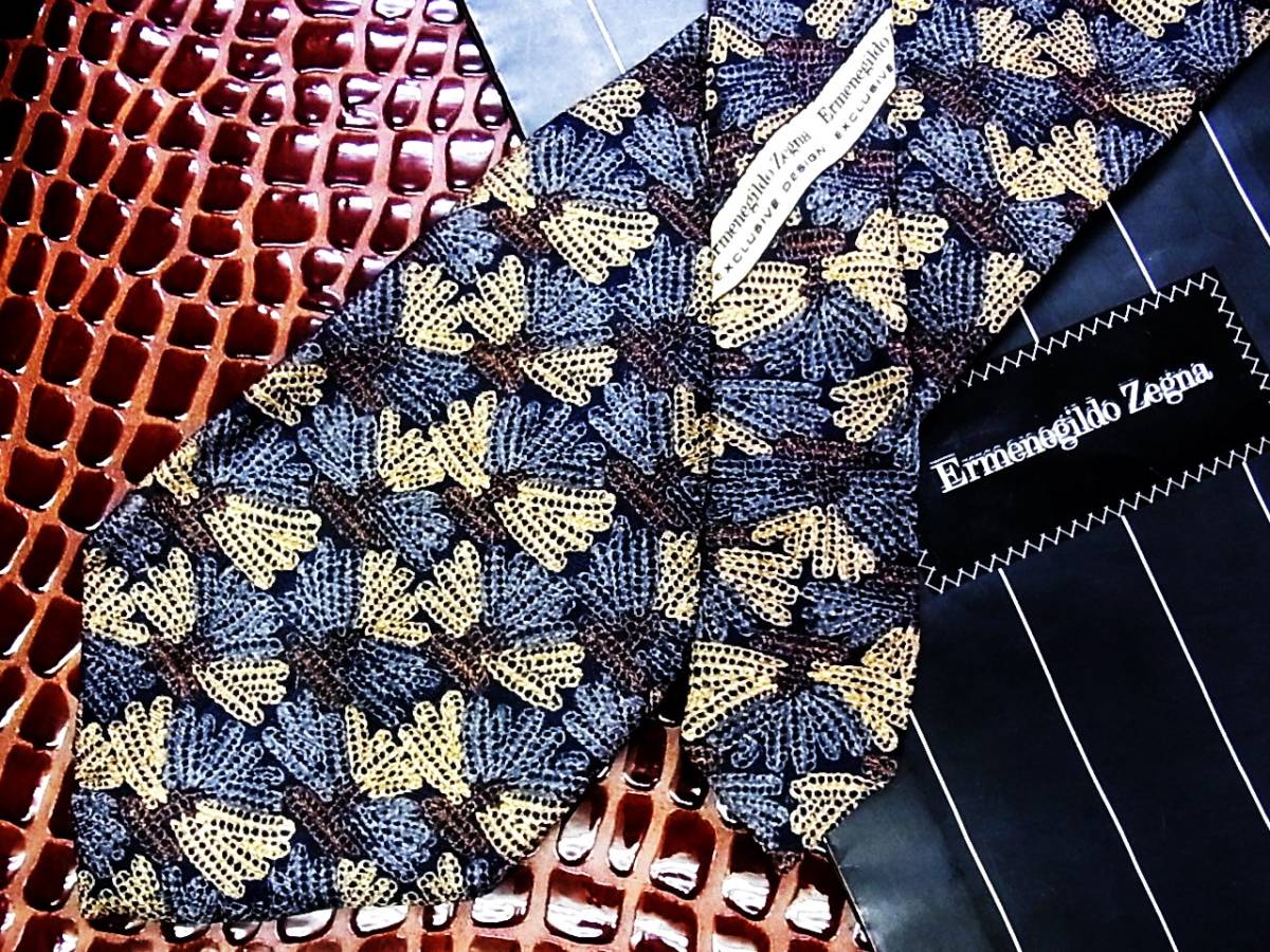 ○E185N●USED並●【Zegna】ゼニアのネクタイ拍卖