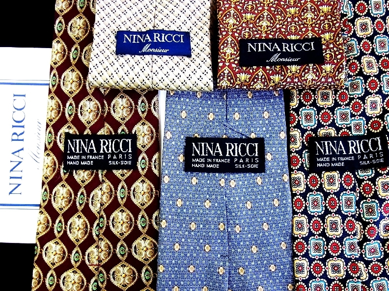 ■即決セール■J0347■ 5本セット全て・ニナリッチ【NINA RICCI】ネクタイ拍卖