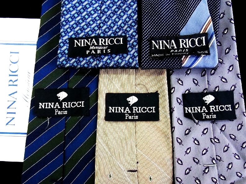 ■即決セール■J0337■ 5本セット全て・ニナリッチ【NINA RICCI】ネクタイ拍卖