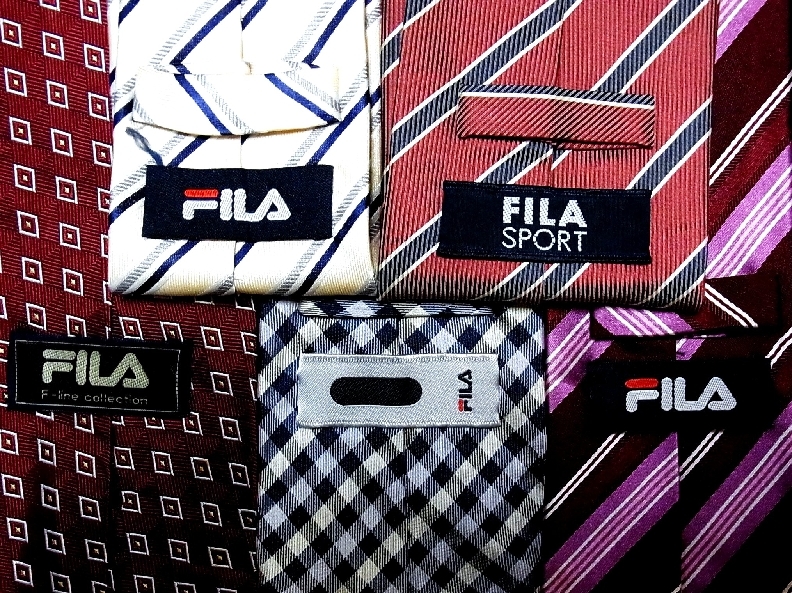 ■即決セール■J0443■ 5本セット全て・フィラ【FILA】のネクタイ拍卖
