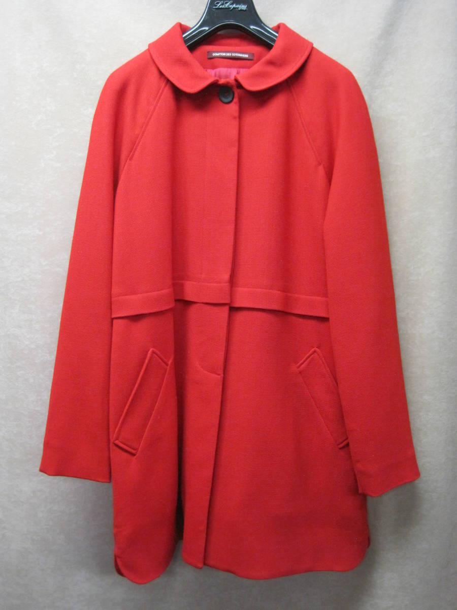 COMPTOIR DES COTONNIERS コトニエ ** 超美品 コート ◎送料込み【赤】拍卖