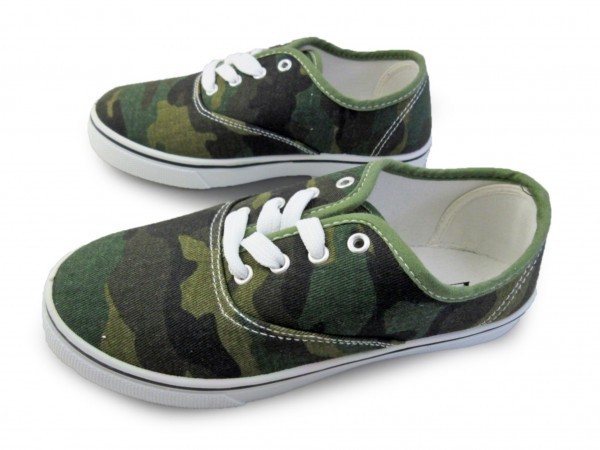 1円~2324-376新品AAAローカット/レースアップスニーカー19㌢迷彩♂拍卖