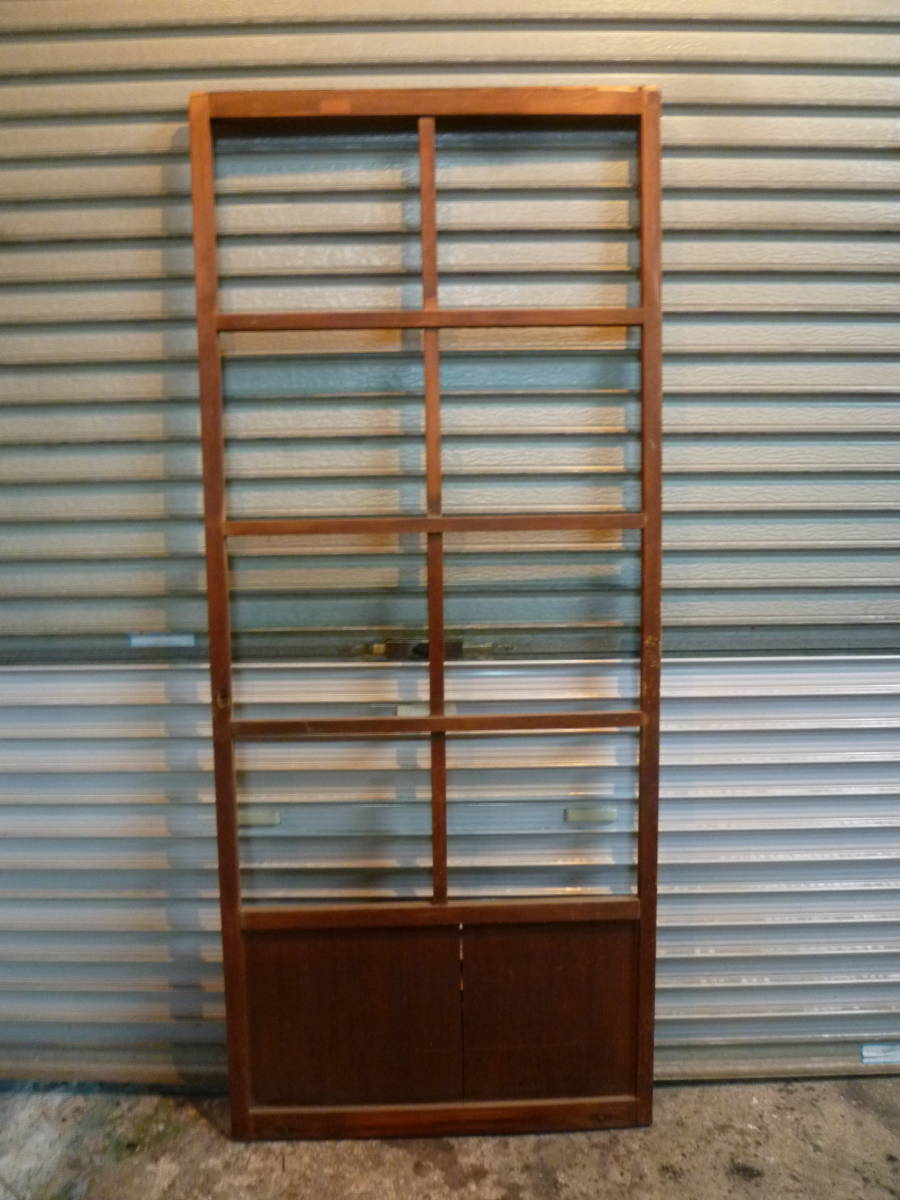 最終値下げ!M7234 木製建具ガラスなし1950~60年代 1枚 高172.5cm 横72.5cm 奥3cm 送り先は会社 事務所 店舗限定 個人様は西濃運輸局留め拍卖