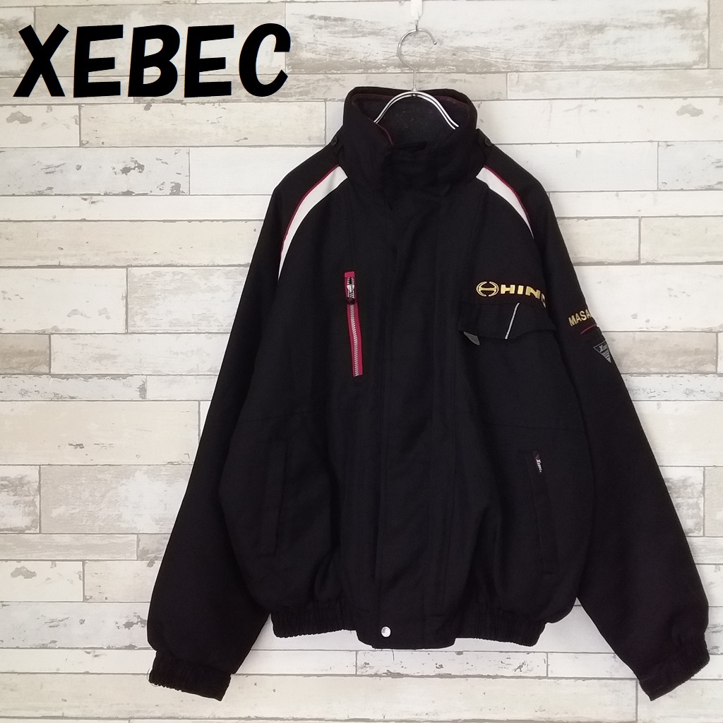 【人気】XEBEC/ジーベック HINO 中綿ジャケット 企業 ブラック サイズL/6616拍卖