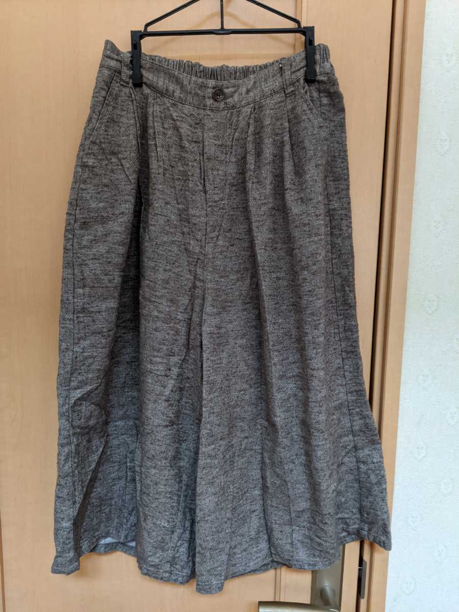 サイズM☆レディース☆ブラウンガウチョパンツ・送料込み拍卖