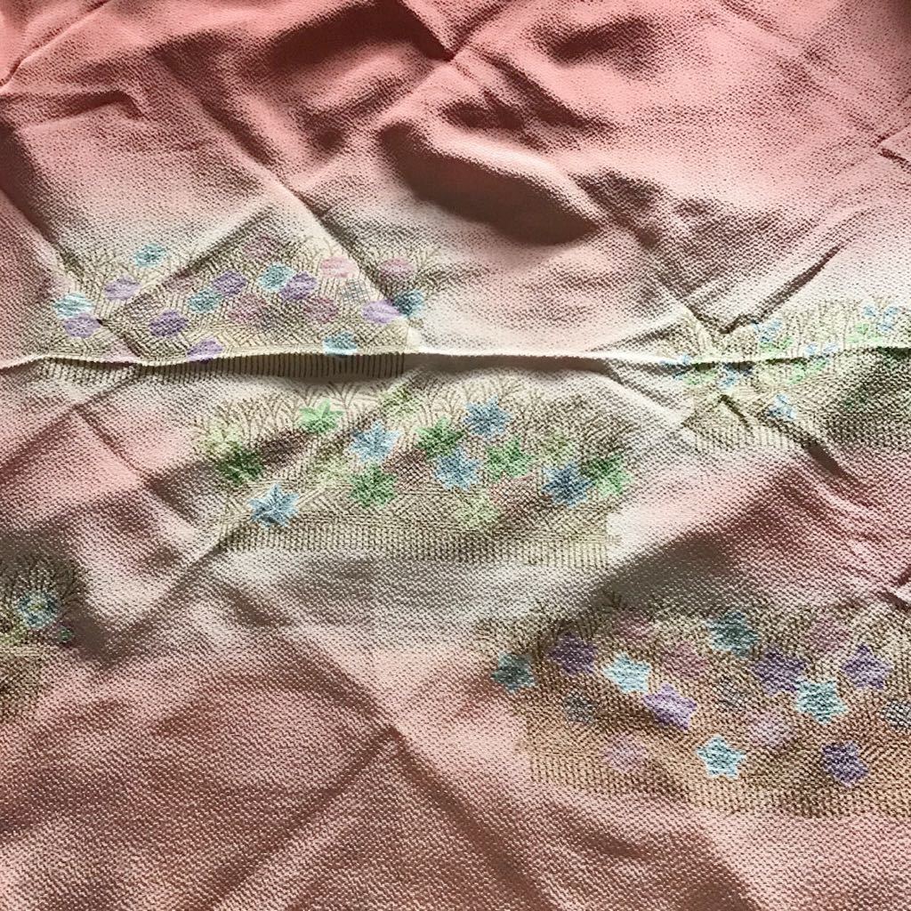 正絹♪定形外140円♪安心の日本製ちりめん♪75×69cm♪素敵な風呂敷♪拍卖