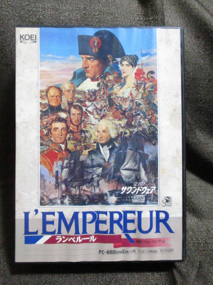 「ランペルール L'EMPEREUR」サウンドウェア欠品 PC-8801mkⅡSR以降 5インチ/KOEI 光栄  管理:(B1-61拍卖