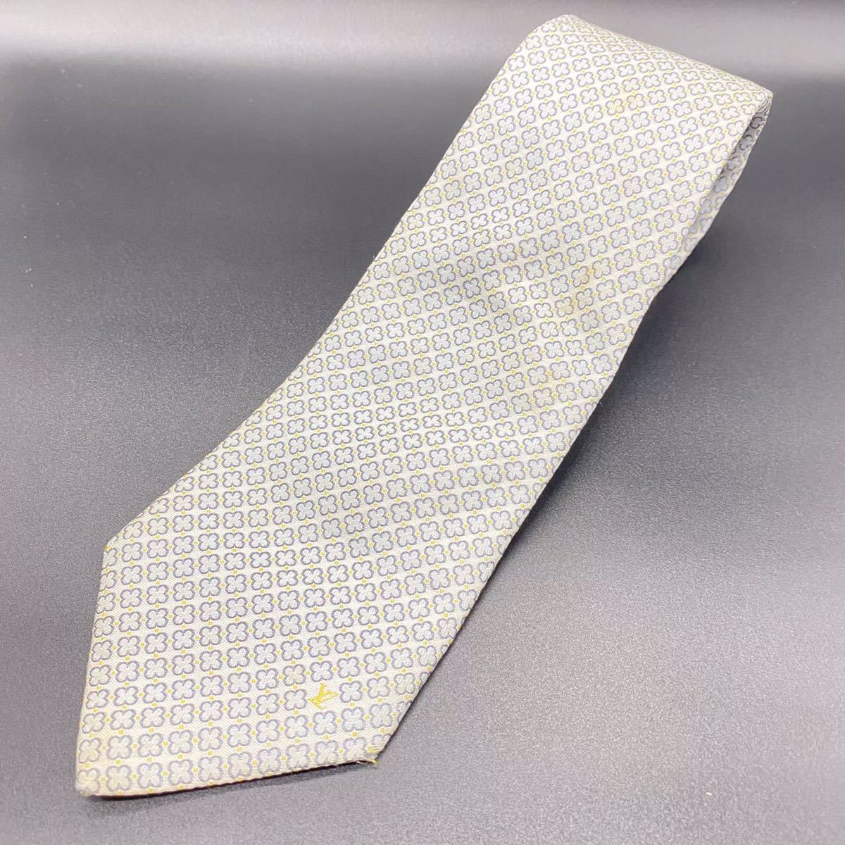 LV ルイヴィトン 小紋柄 シルクネクタイ拍卖