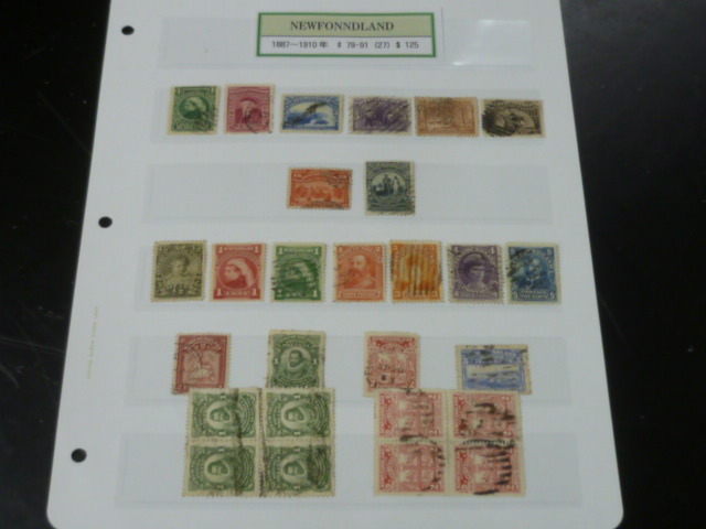 20LH S №11 NEWFONNDLAND切手(カナダ) 1887-1910年 SC#79-91の内 計27枚 使用済 【SC評価 $125】拍卖