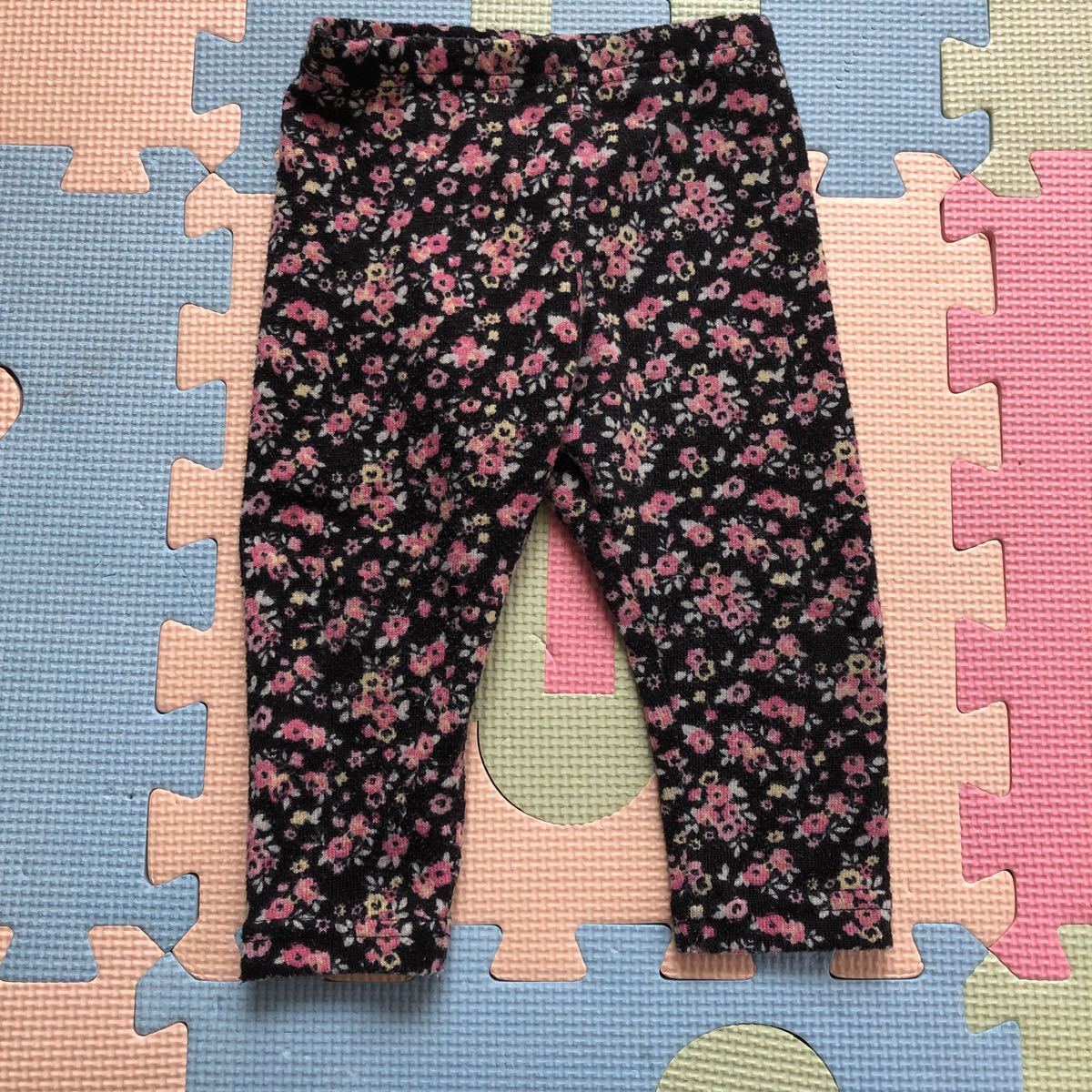 【美品即決】とっても可愛い女の子用花柄パンツ80cm レギンス スパッツ ズボン拍卖