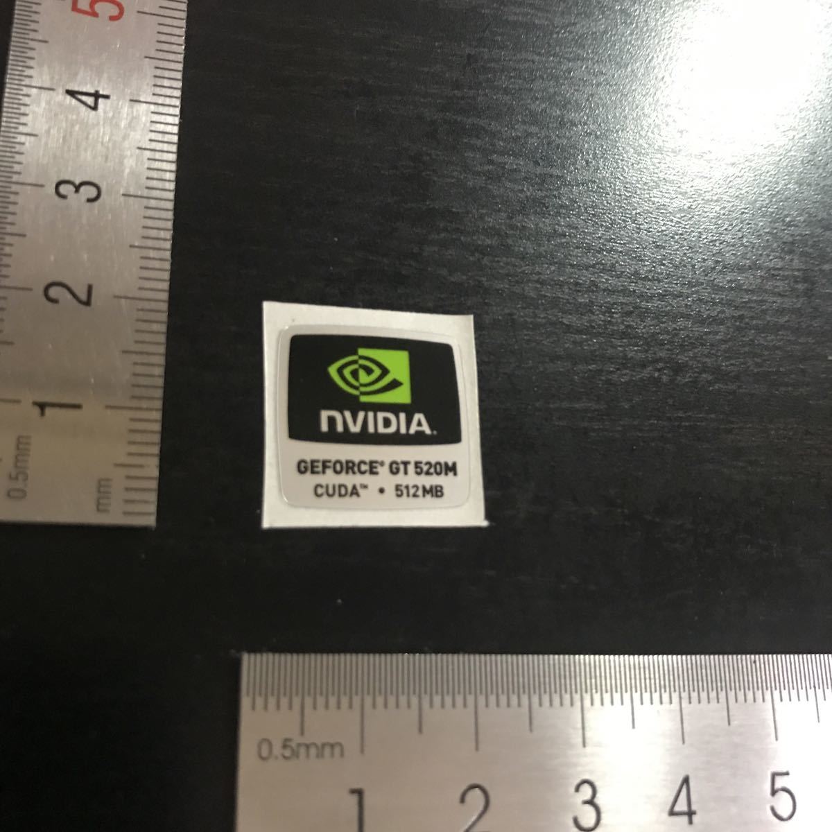 NVIDIA GEFORCE GT520M CUDA 512GBパソコンエンブレムロゴコレクションシール@2499拍卖
