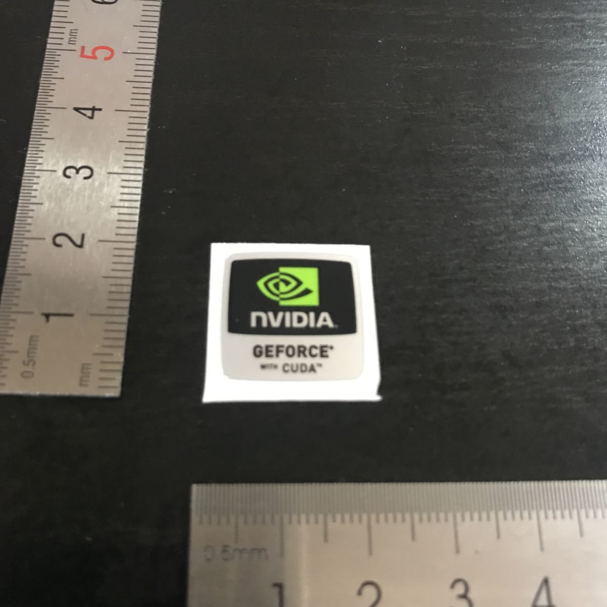 NVIDIA GEFORCE with CUDAパソコンロゴコレクションシールエンブレム@2540拍卖