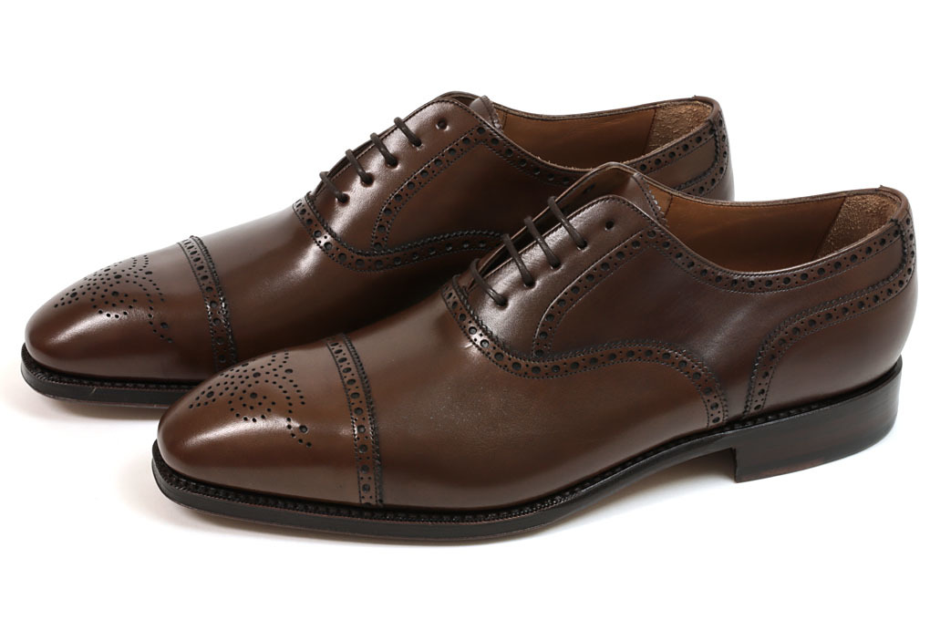 新品-YA266- ヤンコ セミブローグ ダークブラウン 10.5(29.0cm) YANKO拍卖