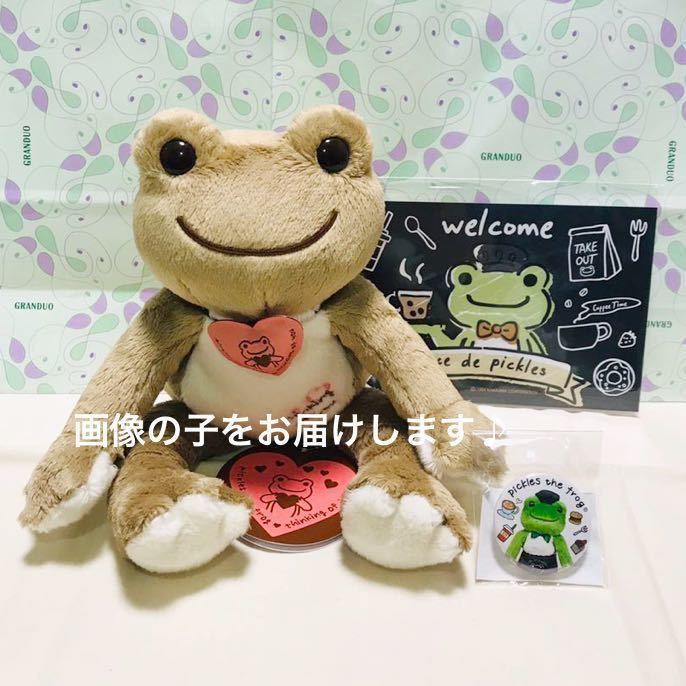 完売♪お顔厳選♪かえるのピクルス グランデュオ蒲田 イベント限定♪ビーンドール thinking of you10&ノベルティ.缶バッジ.ポストカード拍卖