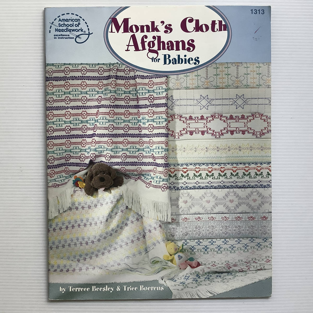 手芸本■ARTBOOK_OUTLET■N3-184★送料無料 ニードルワーク Monk's Cloth Afghans for Babies パターン集拍卖