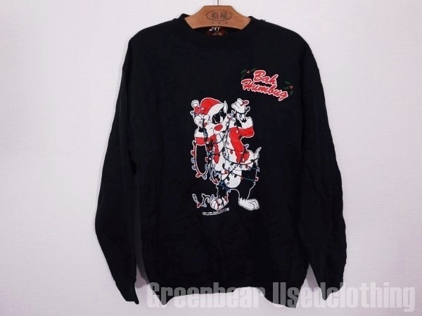 APE365◆USA製【クリスマストレーナー】レトロ古着 アグリークリスマスパーティー ダサかわ拍卖