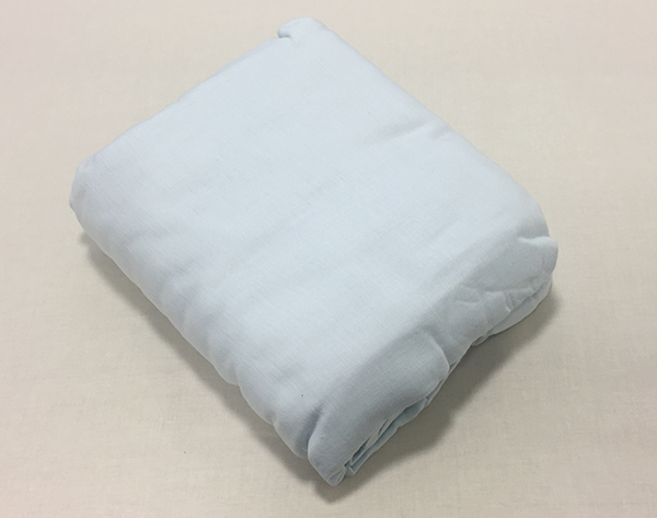 訳有 格安 肌にやさしい綿100% 三重ガーゼ ベッドシーツ シングル ブルー 消臭機能付き【2814】拍卖