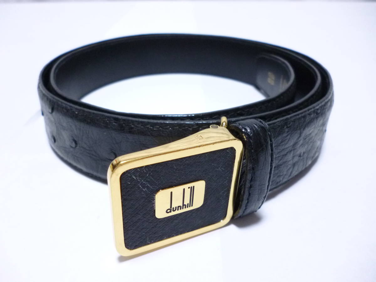 激レア!!ダンヒル dunhill オーストリッチレザー ベルト 極美品!! 拍卖