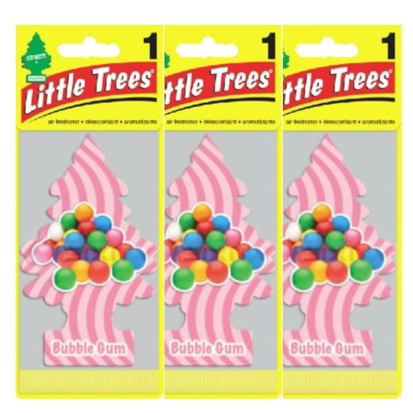 Little Trees リトルツリー エアフレッシュナーバブル・ガム Bubble Gum 釣り下げ式芳香剤 3枚セット拍卖