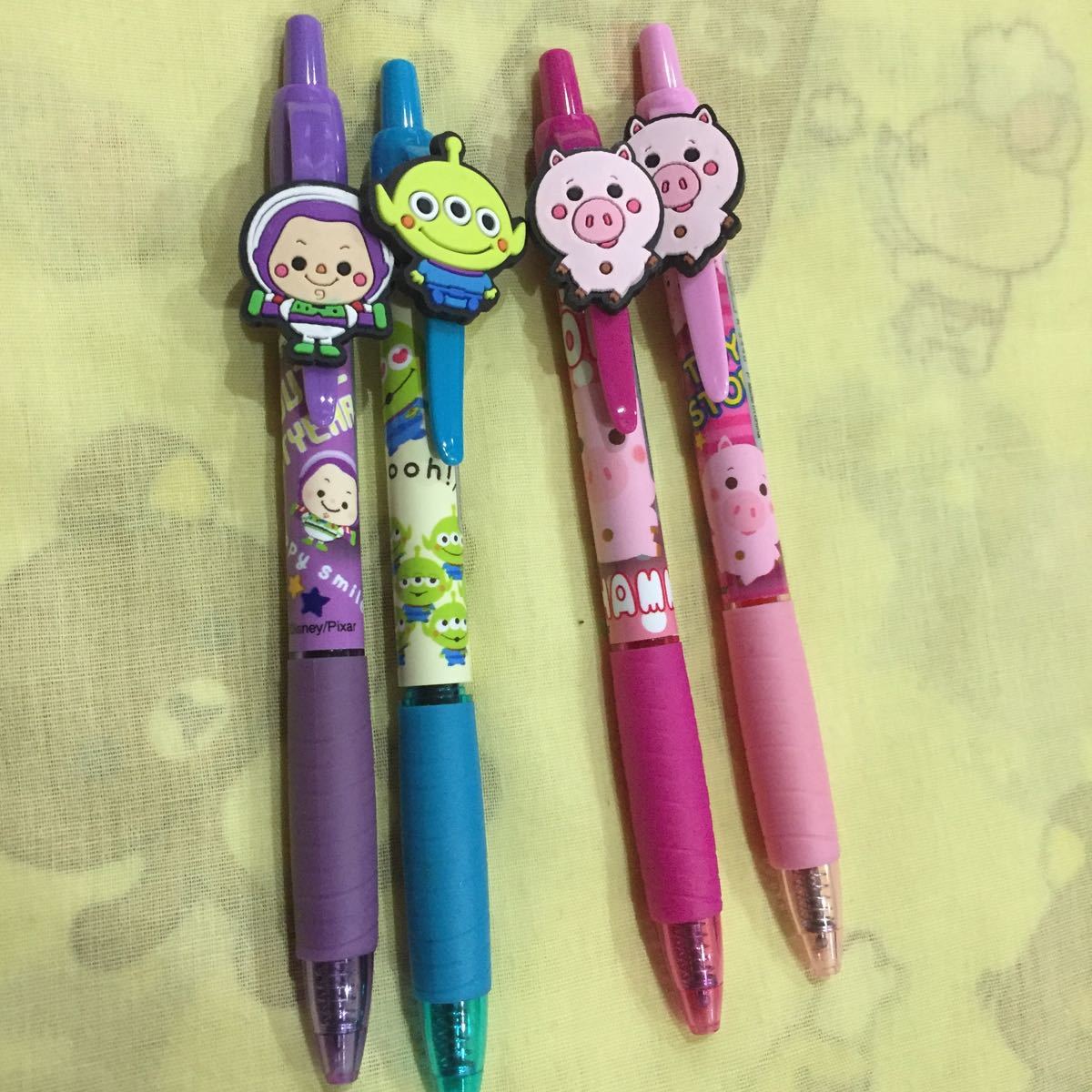 トイストーリー カラーボールペン ラバーマスコット付き 4本セット拍卖