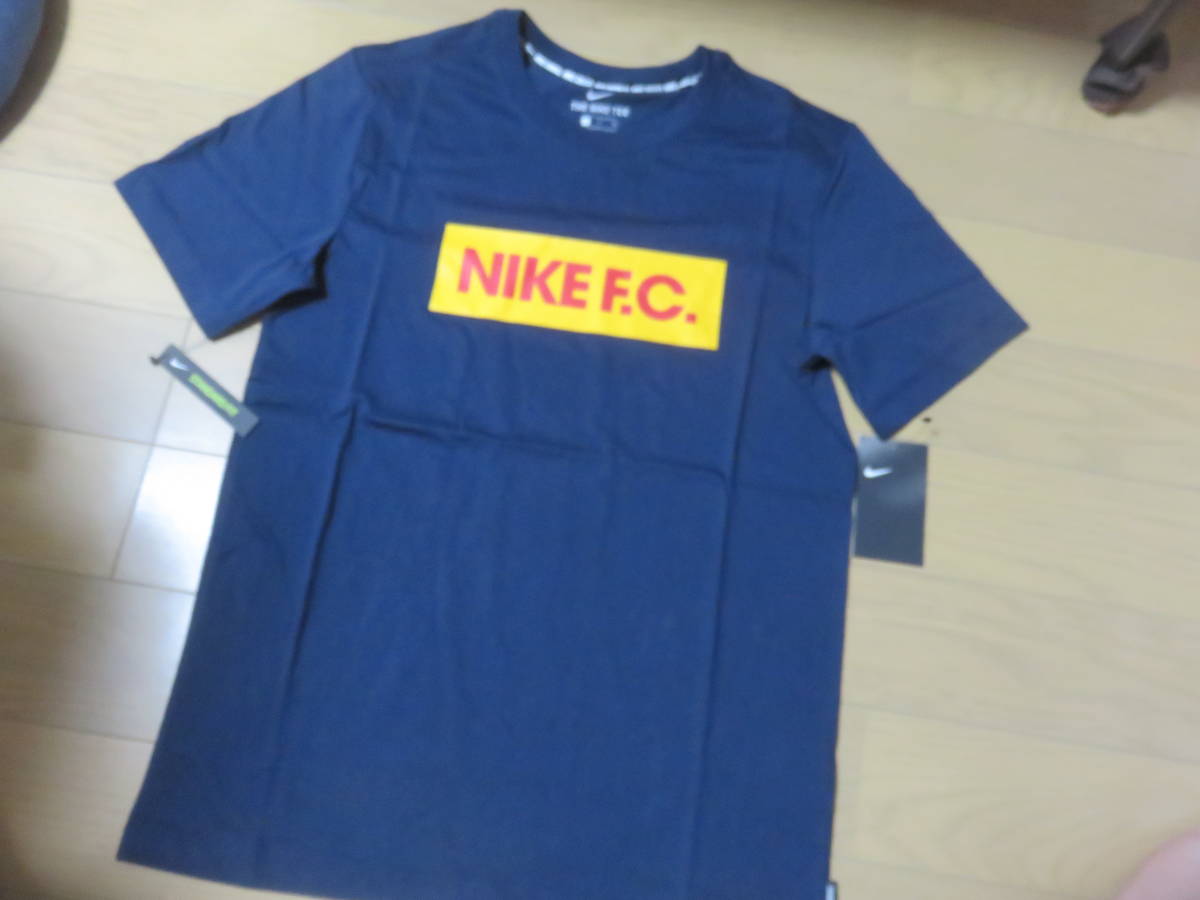 NIKE F.C. メンズ 半袖Tシャツ S ネイビー 新品 ☆決算セール☆拍卖