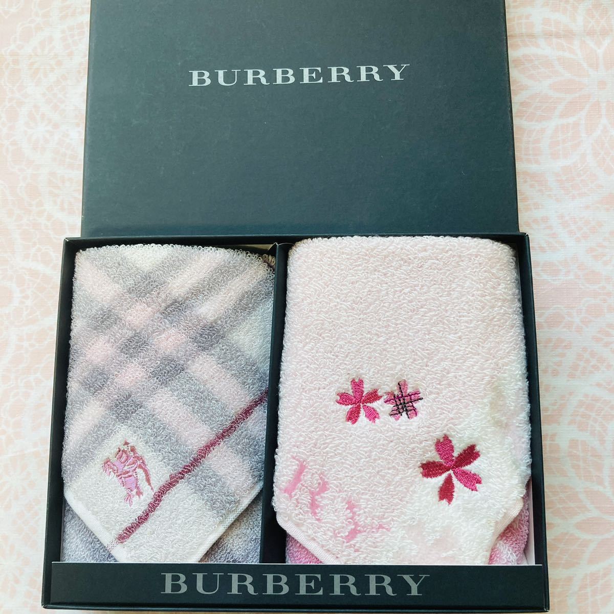 【人気柄】新品/BURBERRY/タオルハンカチ/正規品/バーバリー/綿100%/未使用/即決あり/匿名発送/ノバチェック/ハンカチ/桜/ホースマーク g拍卖