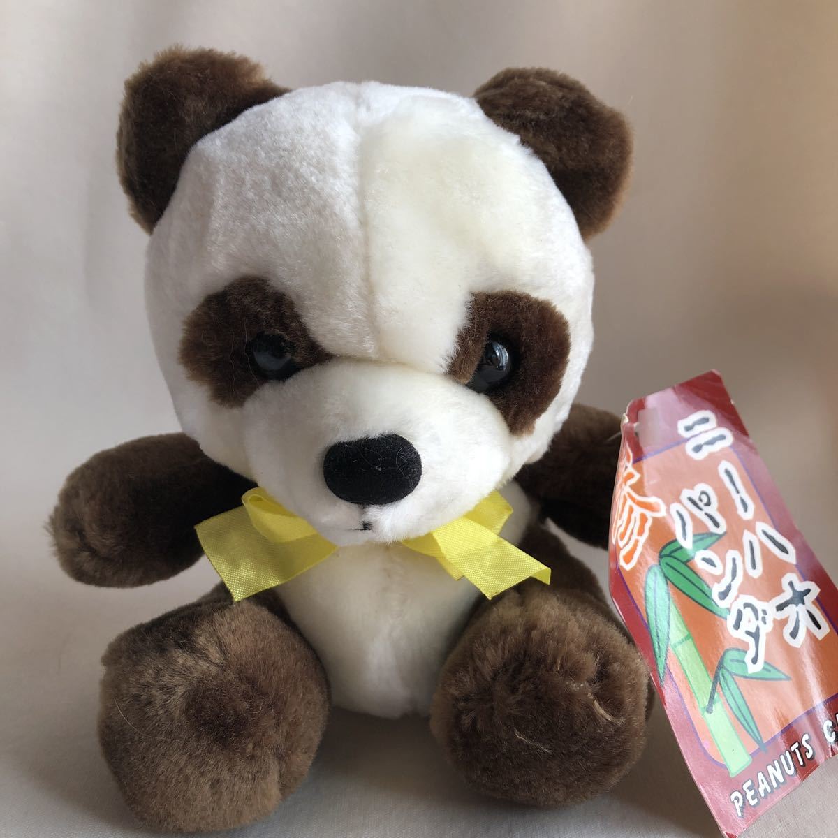 黄色リボン 参 ニーハオ パンダ ぱんだ ぬいぐるみ 新品 アミューズメント景品 非売品 プライズ品 ピーナッツクラブ PEANUTS CLUB拍卖