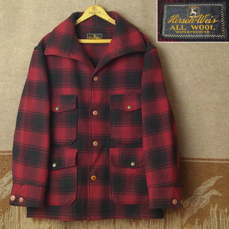 30年代【Hirsch Weis】30s ウール ジャケット クルーザー ハンティング ★ ビンテージ 30年代 マッキーノ コート ホワイトスタッグ拍卖
