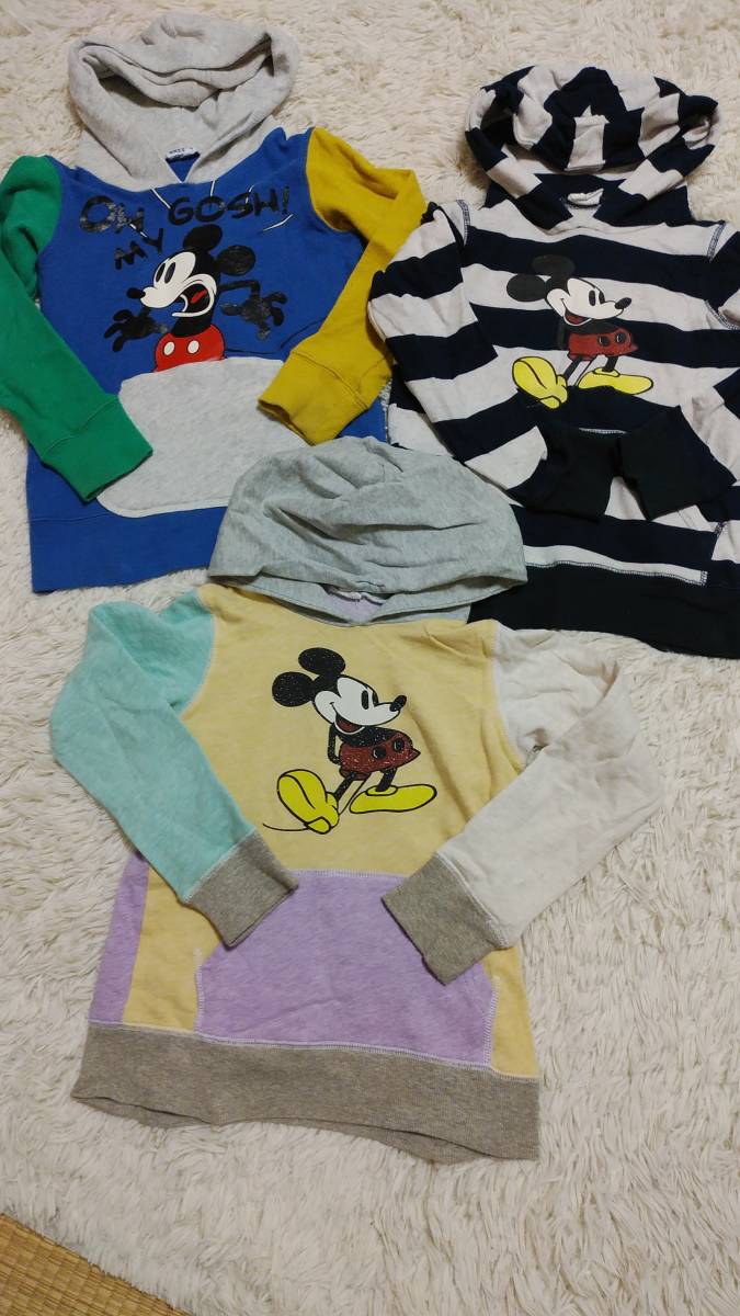 ブリーズ 美品 ミッキーパーカー 3枚 120拍卖