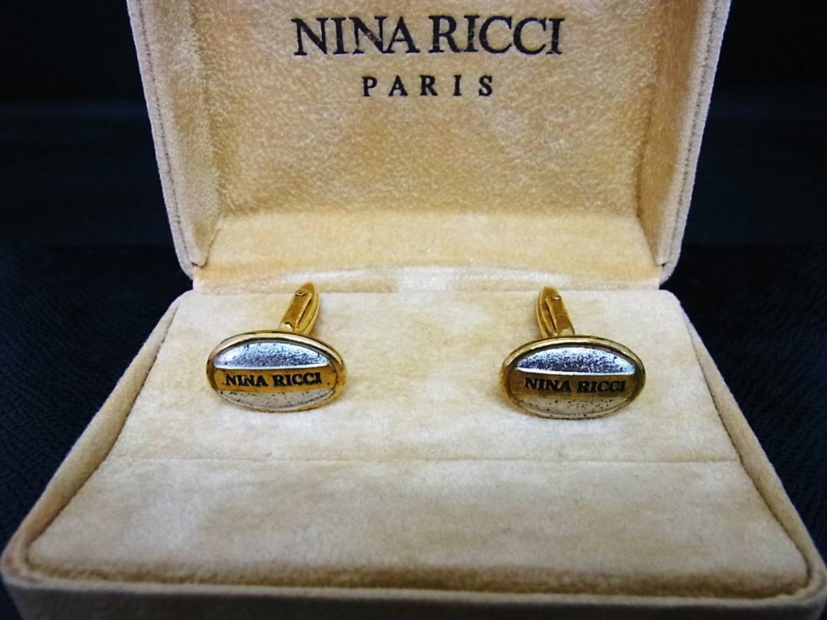 ◎№2022◎■良品■ニナリッチ【NINA RICCI】【シルバー・ゴールド】■カフス拍卖