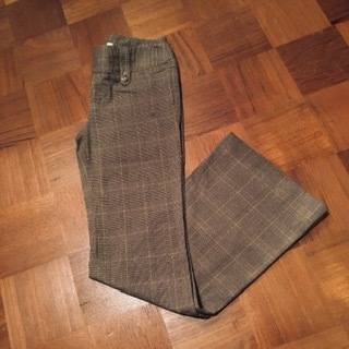 日本製 グレンチェック パンツ size/ S-M 茶系 ラメ糸混拍卖