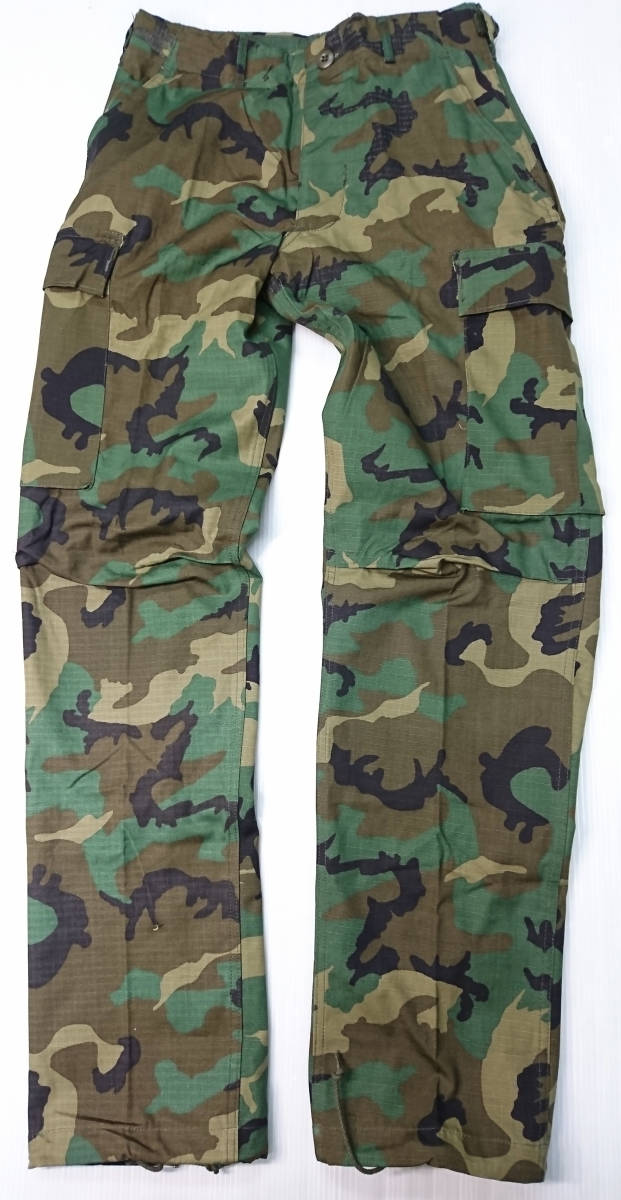 米軍放出 DLA1980 ERDL RDF 後期ブラウンリーフ迷彩ホットウエザーコンバットパンツ Size S/R. 拍卖