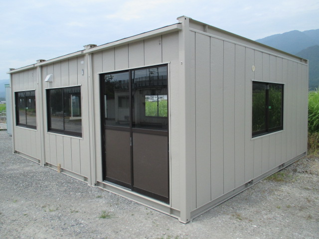 【埼玉発】◎スーパーハウス コンテナ 物置 ユニットハウス 実習生 車屋 12坪 中古 仮設 プレハブ 倉庫 事務所 店舗 24畳 休憩室 寮 道場 拍卖