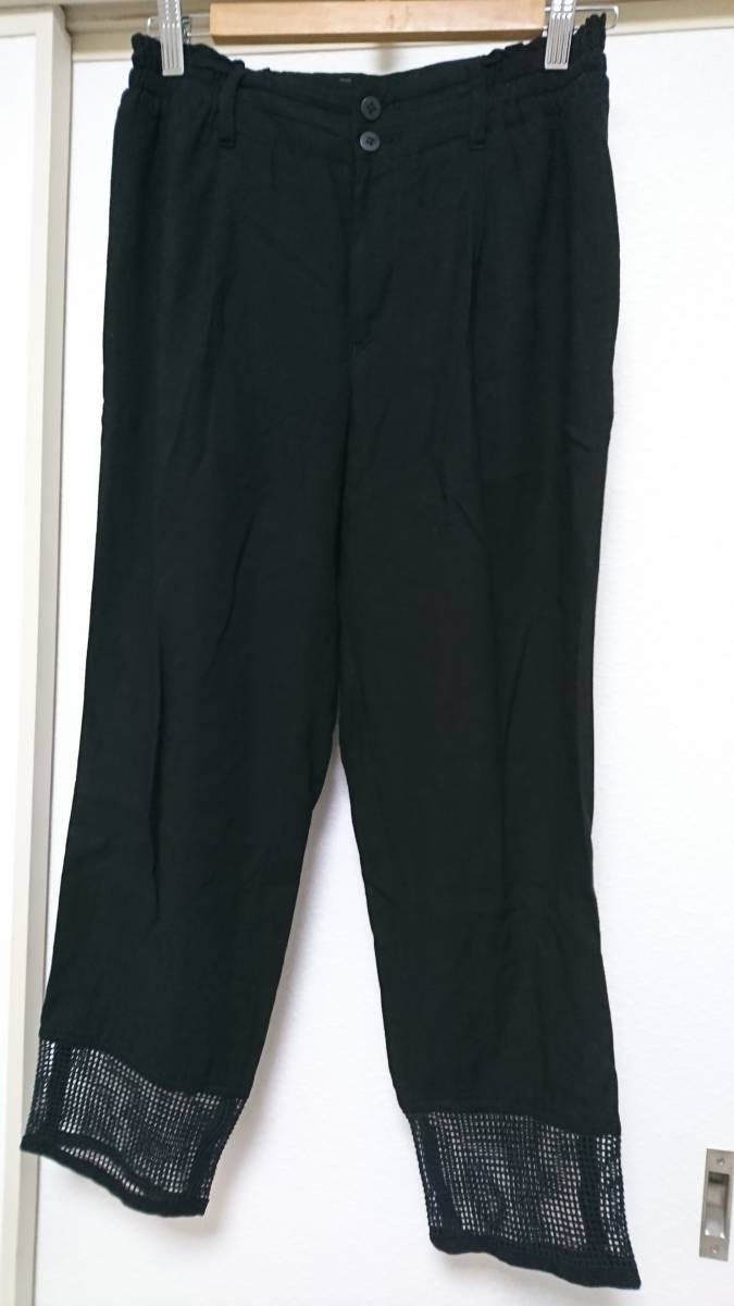 全国送料無料!☆イッセイミヤケ/サラッとパンツ/黒/ISSEY MIYAKE/サイズ1レディース9~11号くらい/プリーツプリーズより高価拍卖
