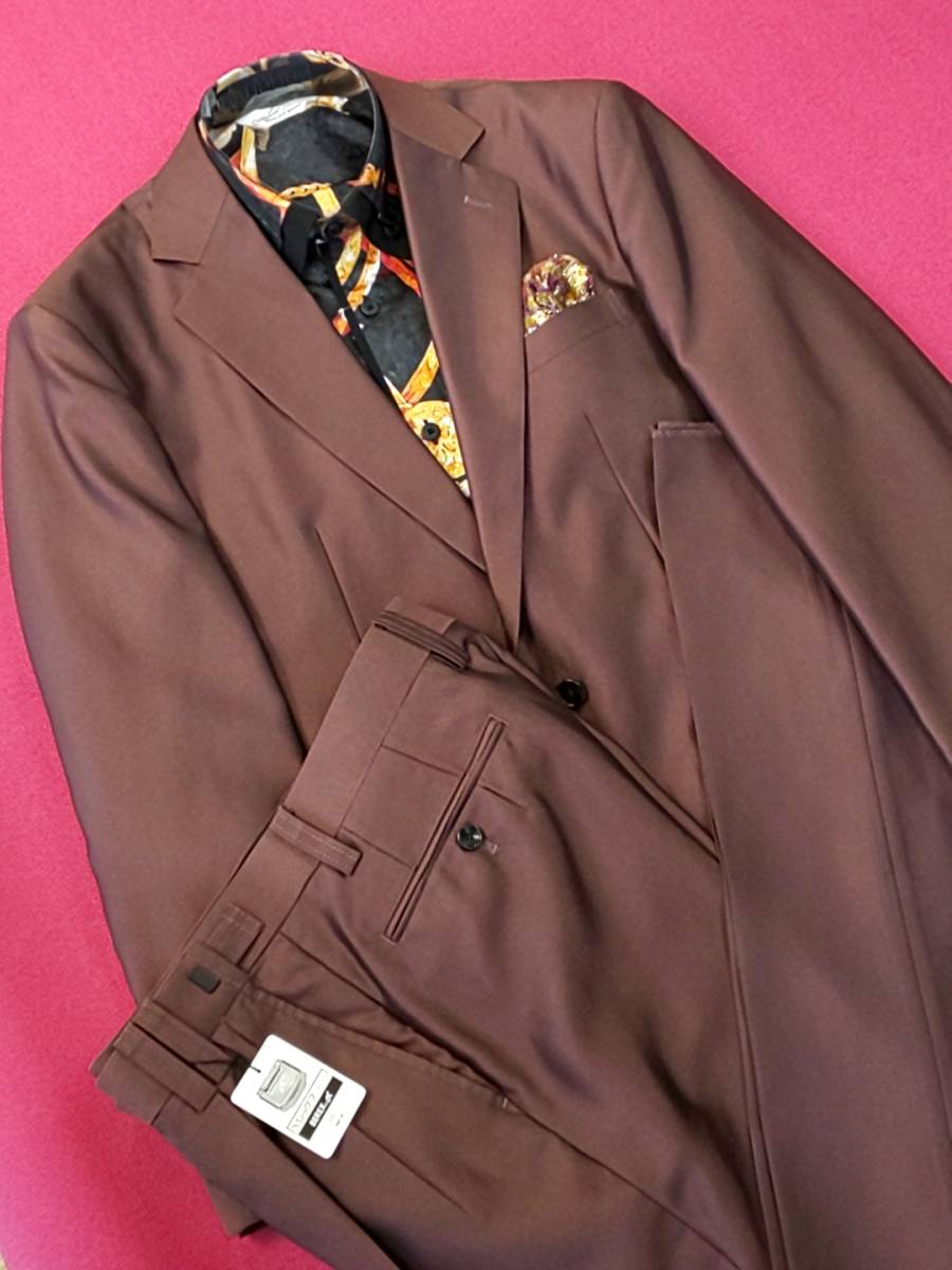 新品 SALE!! 特別価格!! 送料無料 l'garage 二ッ釦スーツ ツータック Mサイズ ゆったり パーティー 結婚式 ステージ衣装 34500-2拍卖